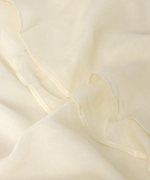 Three Four Time（ｽﾘｰﾌｫｰﾀｲﾑ）の「シアーフリルカラーブラウス（シャツ/ブラウス・レディース・ベージュ/オフホワイト・FREE）」の16枚目の写真