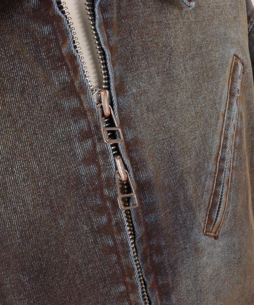 ADAM PATEK（アダムパテック）の「【ADAMPATEK/アダムパテック】velour dust jacket ベロアジャケット（ブルゾン・メンズ・ブラック/ブラウン・2/1）」の21枚目の写真
