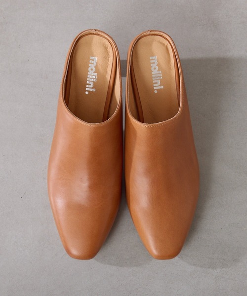 COLLAGE GALLARDAGALANTE(コラージュガリャルダガランテ)の「Mollini/レザーミュールスリッポン(ブーツ・レディース・キャメル・37)」の10枚目の写真