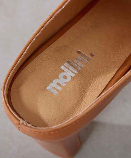 COLLAGE GALLARDAGALANTE(コラージュガリャルダガランテ)の「Mollini/レザーミュールスリッポン(ブーツ・レディース・キャメル・37)」の4枚目の写真