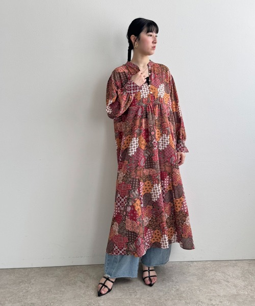 エイミーロウ　新作 テキストプリント ハーフZIPトップス Eimee Law│Eimee Law