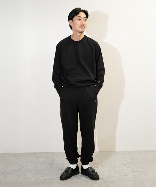 FRUIT OF THE LOOM(フルーツオブザルーム)の「【FRUIT OF THE LOOM】BASIC SWEAT PANT/ フルーツオブザルーム ワンポイントロゴ スウェットパンツ(スウェットパンツ・メンズ・ネイビー/ブラック/杢グレー/アイボリー・M/L/XL/S)」の12枚目の写真
