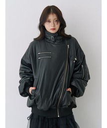 jouetie（ジュエティ）の「フェイクレザーライダースMA-1ジャケット（MA-1）」