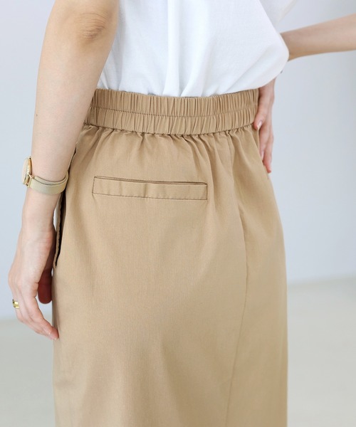 Aletta vita（アレッタビータ）の「極伸びストレッチロングスカート（スカート・レディース・ベージュ/ブラック/オフホワイト・M/L）」の16枚目の写真