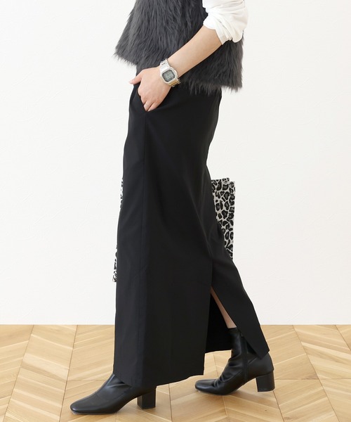 Aletta vita（アレッタビータ）の「極伸びストレッチロングスカート（スカート・レディース・ベージュ/ブラック/オフホワイト・M/L）」の19枚目の写真