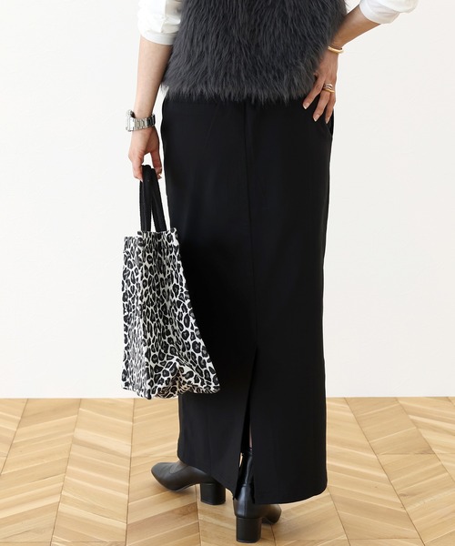 Aletta vita（アレッタビータ）の「極伸びストレッチロングスカート（スカート・レディース・ベージュ/ブラック/オフホワイト・M/L）」の20枚目の写真