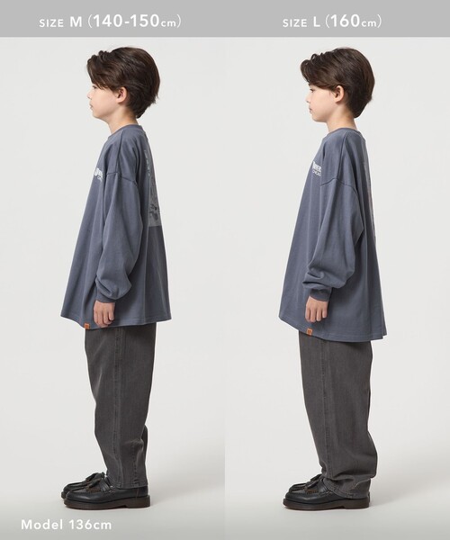 UNIVERSAL OVERALL（ユニバーサルオーバーオール）の「＜UNIVERSAL OVERALL＞フォトプリント プルオーバー / キッズ  140cm-160cm（Tシャツ/カットソー・キッズ・ホワイト/ブラック/ネイビー・M(140-150cm)/L(160cm)）」の7枚目の写真