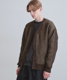 ★新品★タケオキクチ★ソリッド ドット ストレッチ カーディガン ジャケット★L ☆新品☆タケオキクチ☆ソリッド ドット ストレッチ カーディガン