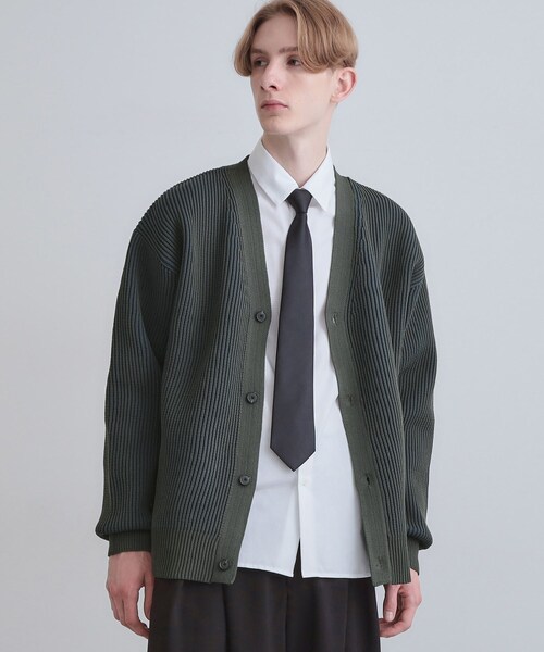 tk.TAKEO KIKUCHI(ティーケータケオキクチ)の「プレーティングカーディガン(カーディガン/ボレロ・メンズ・チャコールグレー/ブラック/ブラウン系その他・02/03/04)」の10枚目の写真