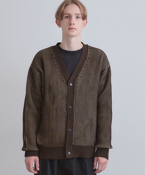 tk.TAKEO KIKUCHI(ティーケータケオキクチ)の「プレーティングカーディガン(カーディガン/ボレロ・メンズ・チャコールグレー/ブラック/ブラウン系その他・02/03/04)」の4枚目の写真