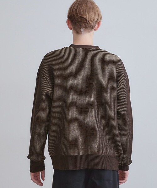 tk.TAKEO KIKUCHI(ティーケータケオキクチ)の「プレーティングカーディガン(カーディガン/ボレロ・メンズ・チャコールグレー/ブラック/ブラウン系その他・02/03/04)」の6枚目の写真