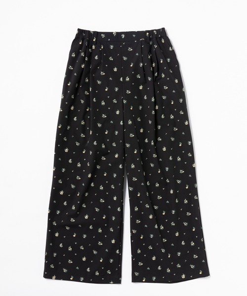THOUSAND MILE（サウザンドマイル）の「[L's]LONG WIDE PANTS NY/PU PRINT/ロングワイドパンツ プリント（その他パンツ・レディース・レオパード/ブラウン系その他/ブラック系その他・L/M）」の2枚目の写真