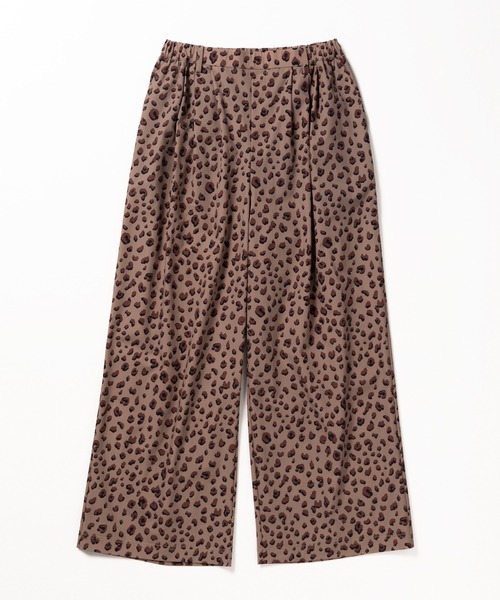 THOUSAND MILE（サウザンドマイル）の「[L's]LONG WIDE PANTS NY/PU PRINT/ロングワイドパンツ プリント（その他パンツ・レディース・レオパード/ブラウン系その他/ブラック系その他・L/M）」の3枚目の写真