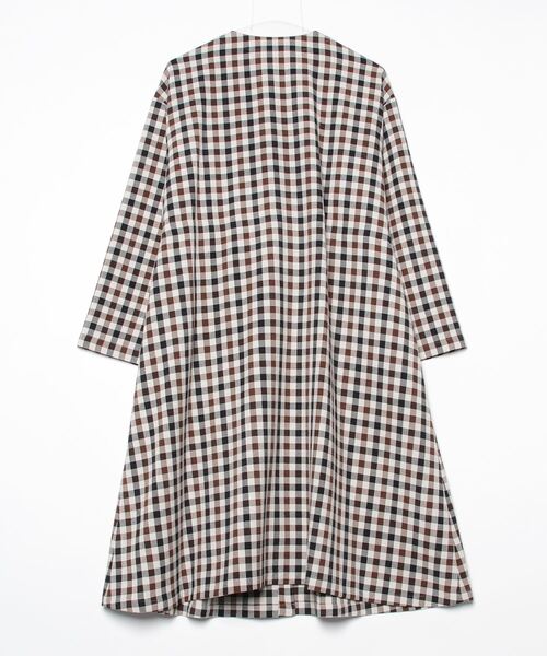 SIPULI（シプリ）の「【ウォッシャブル】Woolish Block Check リボンドロストドレス（ワンピース・レディース・ブラック/アイボリー・2）」の3枚目の写真