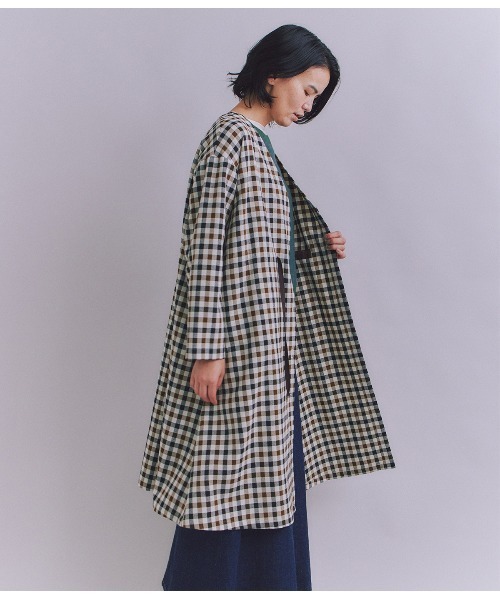 SIPULI（シプリ）の「【ウォッシャブル】Woolish Block Check リボンドロストドレス（ワンピース・レディース・ブラック/アイボリー・2）」の13枚目の写真