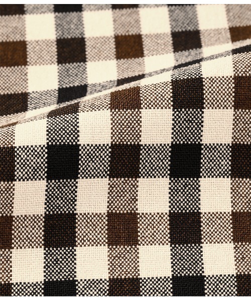 SIPULI（シプリ）の「【ウォッシャブル】Woolish Block Check リボンドロストドレス（ワンピース・レディース・ブラック/アイボリー・2）」の11枚目の写真