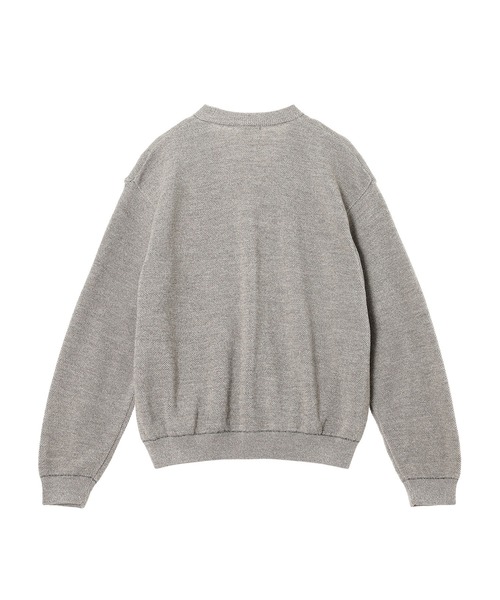 crepuscule(クレプスキュール)の「crepuscule Co/Wo Moss Stitch CD 2503-002(ニット/セーター・メンズ・グレー/ブラック・1/2)」の5枚目の写真