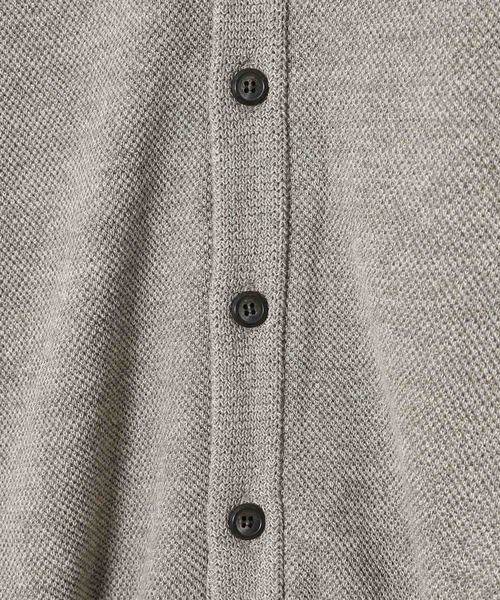 crepuscule(クレプスキュール)の「crepuscule Co/Wo Moss Stitch CD 2503-002(ニット/セーター・メンズ・グレー/ブラック・1/2)」の6枚目の写真