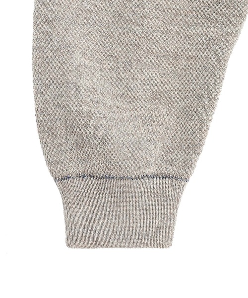 crepuscule(クレプスキュール)の「crepuscule Co/Wo Moss Stitch CD 2503-002(ニット/セーター・メンズ・グレー/ブラック・1/2)」の7枚目の写真