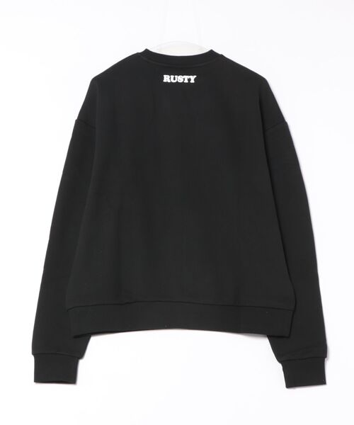 RUSTY(ラスティ)の「【RUSTY/ラスティー】レディーススウェットフリーストレーナー(スウェット・レディース・グレー/ブラック/グリーン・MEDIUM/LARGE)」の4枚目の写真