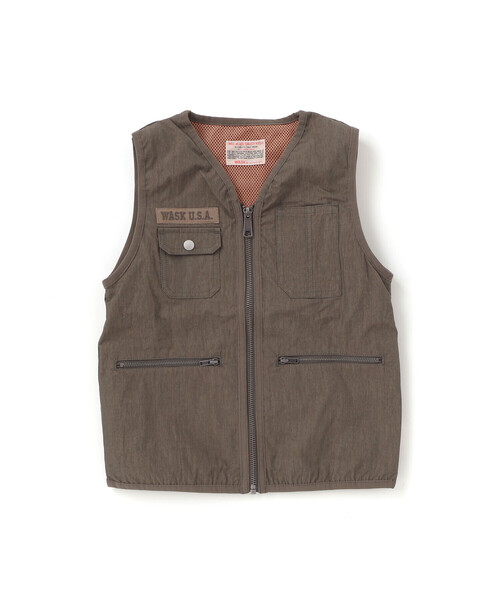 WASK（ワスク）の「袖取り外しワークジャケット(90~150cm)（その他アウター・キッズ・グリーン・160cm/140cm/150cm）」の9枚目の写真