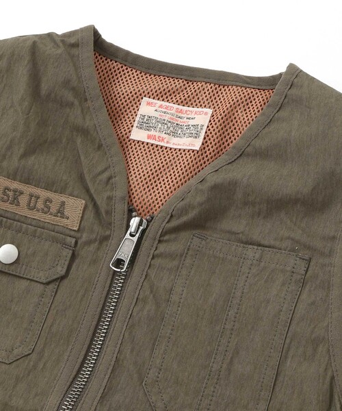 WASK（ワスク）の「袖取り外しワークジャケット(90~150cm)（その他アウター・キッズ・グリーン・160cm/140cm/150cm）」の10枚目の写真