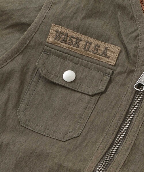 WASK（ワスク）の「袖取り外しワークジャケット(90~150cm)（その他アウター・キッズ・グリーン・160cm/140cm/150cm）」の11枚目の写真