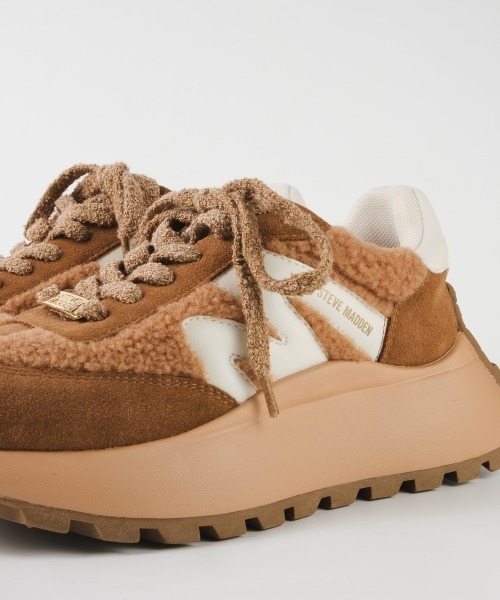 スエードファー厚底スニーカー/S.MADDEN SUPERCAMPO-F（スニーカー