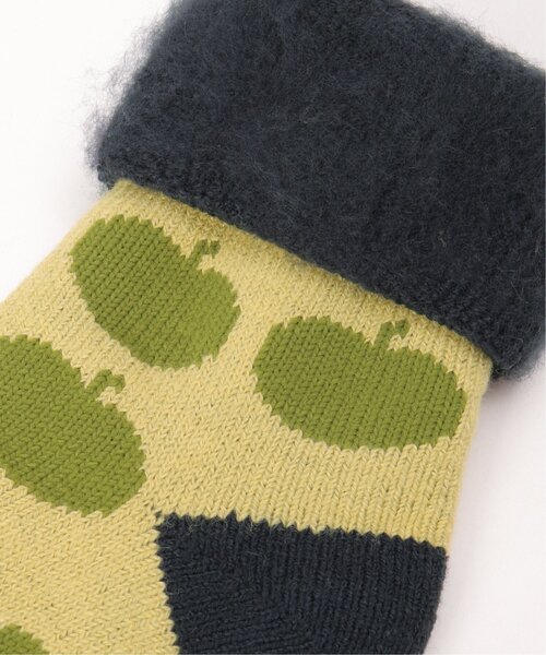 LBC(エルビーシー)の「裏起毛 ソックスアップル(ソックス/靴下・レディース・レッド/イエロー/グレー/アイボリー・FREE)」の16枚目の写真