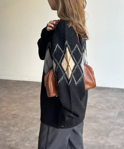 CPCM（シーピーシーエム）の「モヘア混シャギーニット（ニット/セーター・レディース・チャコールグレー/ネイビー/オレンジ/アイボリー/ブラック・MEDIUM/LARGE）」の15枚目の写真