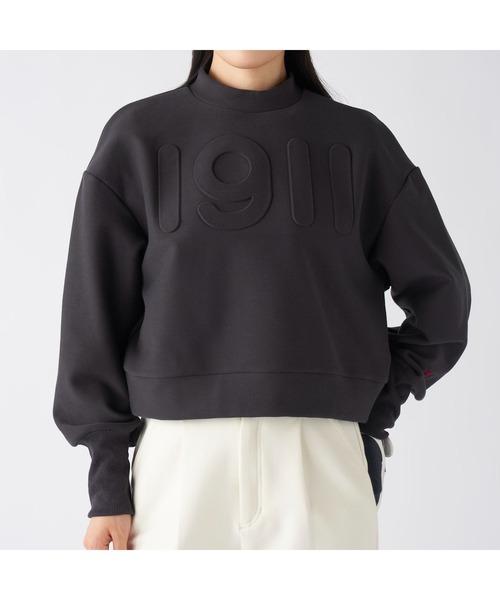 FILA GOLF（フィラゴルフ ）の「FILA GOLF フィラゴルフ ゴルフウェア ワンポイント ロゴ 保温 裏起毛 ストレッチ ハイネック プルオーバー トレーナー（その他トップス・レディース・グレー/オフホワイト/ブラック・M/LL/L）」の19枚目の写真