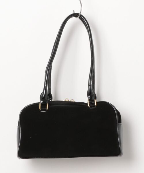 an meets zakka(アンミツザッカ)の「an meets zakka ベルベットロングハンドルミニボストンバッグ(ボストンバッグ・レディース・ボルドー/ブラウン/ブラック・ONESIZE)」の4枚目の写真