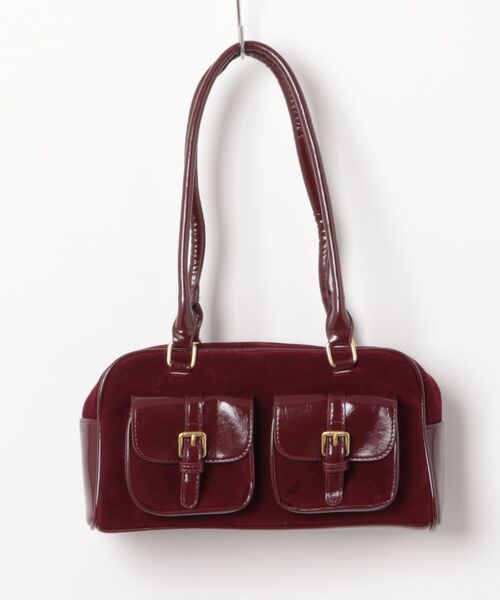 an meets zakka(アンミツザッカ)の「an meets zakka ベルベットロングハンドルミニボストンバッグ(ボストンバッグ・レディース・ボルドー/ブラウン/ブラック・ONESIZE)」の10枚目の写真