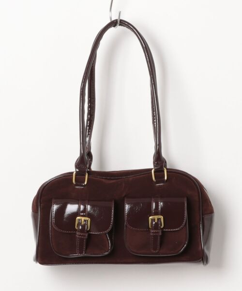 an meets zakka(アンミツザッカ)の「an meets zakka ベルベットロングハンドルミニボストンバッグ(ボストンバッグ・レディース・ボルドー/ブラウン/ブラック・ONESIZE)」の21枚目の写真