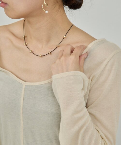 GALLARDAGALANTE（ガリャルダガランテ）の「メタルピースコードネックレス（ネックレス・レディース・シルバー/ゴールド・FREE）」の7枚目の写真