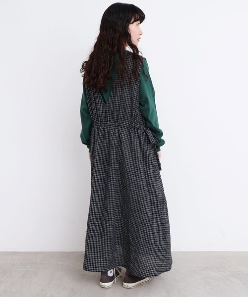 l'atelier du savon（アトリエドサボン）の「ウールガーゼ　リボンの2wayゆるワンピース（ワンピース・レディース・その他/ブラック・FREE）」の15枚目の写真