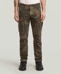 ROVIC ZIP 3D REGULAR TAPERED PANTS/ヴィンテージライクウォッシュド加工立体裁断レギュラーテーパードカモ柄カーゴパンツ