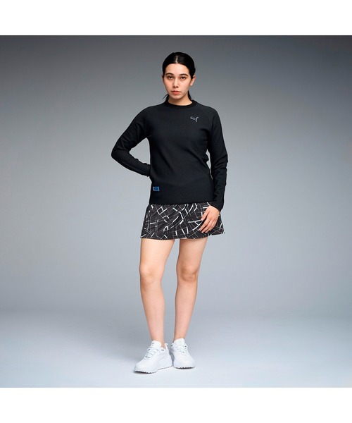 PUMA（プーマ）の「PUMA プーマ ウィメンズ ゴルフ クルーネック セーター（スウェット・レディース・ブラック・MEDIUM/LARGE/SMALL/X-LARGE）」の3枚目の写真
