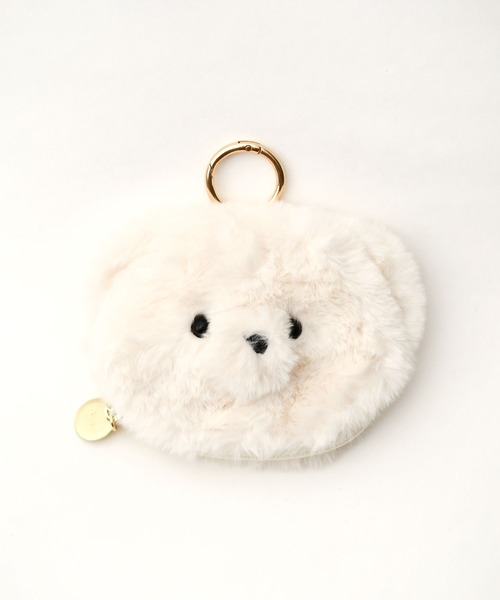 LAZY SUSAN（レイジースーザン）の「チャームポーチテディ　２５（ポーチ・レディース・ブラウン/ベージュ/ホワイト・FREE）」の9枚目の写真