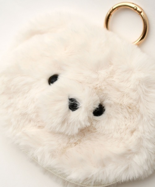 LAZY SUSAN（レイジースーザン）の「チャームポーチテディ　２５（ポーチ・レディース・ブラウン/ベージュ/ホワイト・FREE）」の10枚目の写真