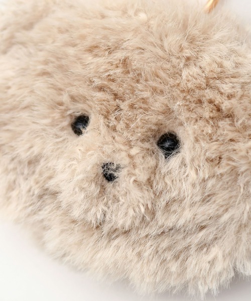 LAZY SUSAN（レイジースーザン）の「チャームポーチテディ　２５（ポーチ・レディース・ブラウン/ベージュ/ホワイト・FREE）」の12枚目の写真