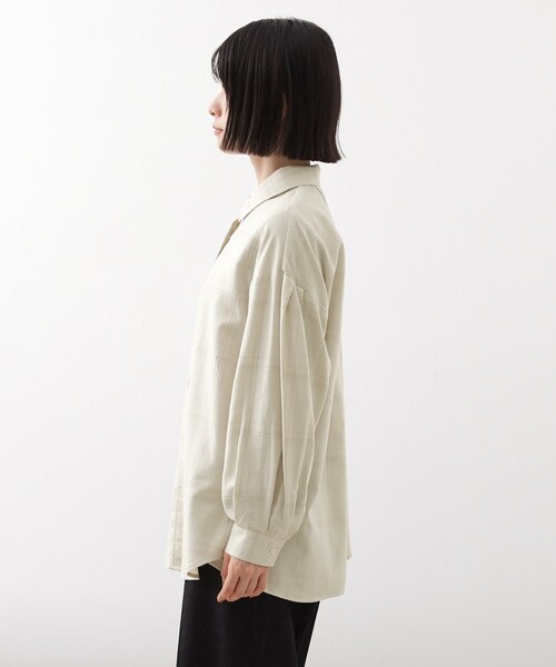 THE SHOP TK (ザ ショップ ティーケー )の「インしてる風にも着られるチェックシャツ(シャツ/ブラウス・レディース・ブラック系その他2/アイボリー系1・12/13)」の13枚目の写真