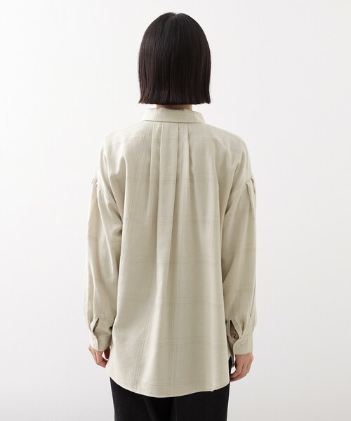 THE SHOP TK (ザ ショップ ティーケー )の「インしてる風にも着られるチェックシャツ(シャツ/ブラウス・レディース・ブラック系その他2/アイボリー系1・12/13)」の14枚目の写真