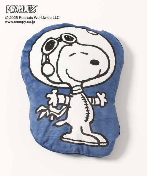 GLOBAL WORK(グローバルワーク)の「PEANUTS/クッションブランケット/593176(クッション/クッションカバー・レディース・ブルー/マスタード・FREE)」の7枚目の写真