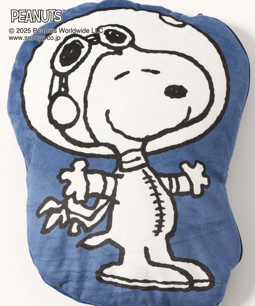 GLOBAL WORK(グローバルワーク)の「PEANUTS/クッションブランケット/593176(クッション/クッションカバー・レディース・ブルー/マスタード・FREE)」の8枚目の写真