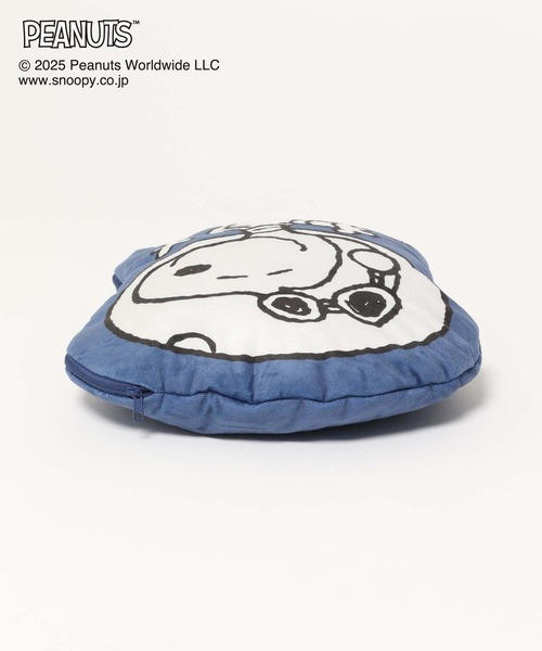 GLOBAL WORK(グローバルワーク)の「PEANUTS/クッションブランケット/593176(クッション/クッションカバー・レディース・ブルー/マスタード・FREE)」の15枚目の写真