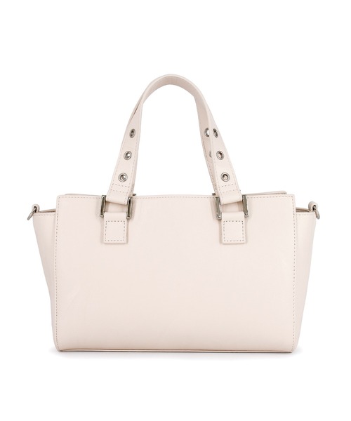 MURUA（ムルーア）の「MURUA(ムルーア)2WAYハンドバッグ MR-B1404 ベルトチャーム（ハンドバッグ・レディース・アイボリー/ブラック・FREE）」の11枚目の写真