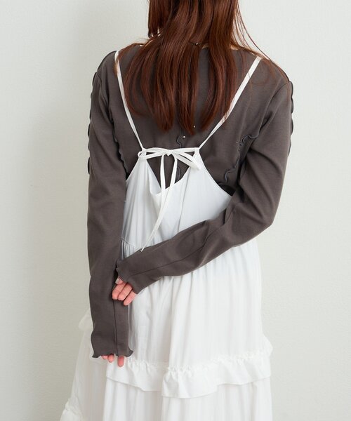 w closet（ダブルクローゼット）の「アソートティアードワンピース（ワンピース・レディース・ブラック/ブラウン/ブルー/オフホワイト・FREE）」の20枚目の写真