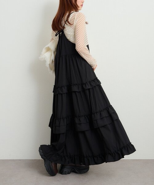 w closet（ダブルクローゼット）の「アソートティアードワンピース（ワンピース・レディース・ブラック/ブラウン/ブルー/オフホワイト・FREE）」の22枚目の写真