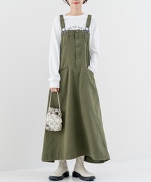 refinedworks（リファインドワークス）の「【refinedworks】秋カラー が魅力的な サロペットスカート！（サロペット/オーバーオール・レディース）」